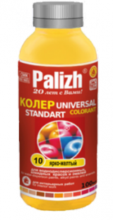 Паста универсальная колеровочная ярко-желтый  ST-10, "Стандарт" 100 м. "Palizh"