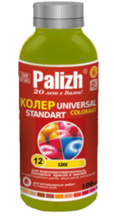 Паста универсальная колеровочная хаки ST-12, "Стандарт" 100 м. "Palizh"