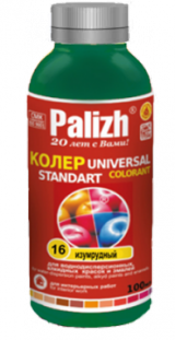 Паста универсальная колеровочная изумрудный ST-16, "Стандарт" 100 м. "Palizh"