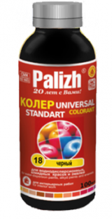 Паста универсальная колеровочная черный ST-18, "Стандарт" 100 м. "Palizh"