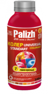 Паста универсальная колеровочная темно-красный ST-07, "Стандарт" 100 м. "Palizh"