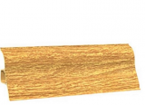 Плинтус с мягким краем 2,5 м/шт.  152 дуб светлый (45 шт./уп.) Ecoline