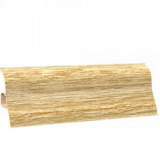 Плинтус с мягким краем 2,5 м/шт. 176 дуб карамель (45 шт./уп.) Ecoline