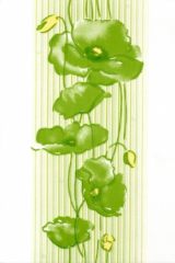 Декор Альба Маки фисташковый 20*30