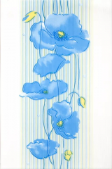 Декор Альба Маки лазурный 20*30