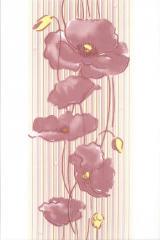 Декор Альба Маки лиловый 20*30