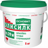 Шпаклевка готовая суперфинишная Основит Элисилк PA39 W 5кг