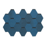 Мягкая кровля Тегола "Нордик" Синий с отливом