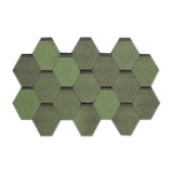 Мягкая кровля Тегола "Нордик" Зеленый с отливом