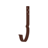 Крюк крепления желоба длинный AquaSystem коричневый Ral8017 150/100