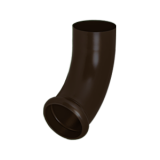 Отвод трубы декорированный AquaSustem темно-коричневый RR32 150/100