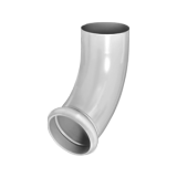 Отвод трубы декорированный AquaSustem цинк-титан ZN-Ti 150/100