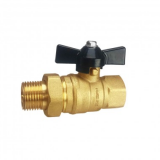 Кран лат.шаровый REMSAN ДУ-15 "американка" ручка бабочка