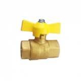 Кран лат.шаровый REMSAN ДУ-15 (газ) Г/Г ручка бабочка