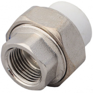 Муфта PP-R комбинированная разъемная бел ВР Дн 20х1/2" РосТурПласт 10615