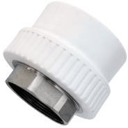 Муфта PP-R комбинированн под ключ бел ВР Дн 32х1" РосТурПласт 14632