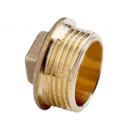 Заглушка латунная (пробка) Ду-15 наруж. резьба (3001)