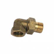 Резьбов. соедин. угловая НИКЕЛЬ (Американка) Ду 20