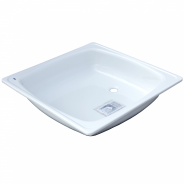 Поддон сталь квадрат 800х800мм рифленый без сифона White Wave (Караганда)