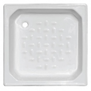 Поддон чугунный эмалир. 0,8х0,8х0,15м