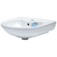 Умывальник Комфорт 50 белый 1 отверстие 1 величины б/комплекта 510x412x195 Rosa (Кировская керамика)