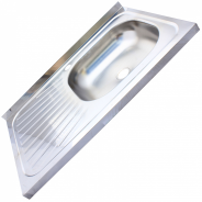 Мойка сталь нержавеющая накладная 600х600 прав Трио