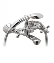 Смеситель VIDIMA РЕТРО (арт.BA127AA/B9714AA) для ванны кор.лит.излив 100 мм