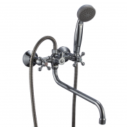 Смеситель для ванны двуручный Коттедж/А31 к/затвор длинный излив СЛ-ДВ-А31 Славен