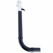 Кран для чаши Генуя смывной рычаг КрС-20 без вентиля пластик трубка Тула