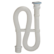 Сифон для умывальника гофрированный пласт/сетка PP 1 1/2"x40/50 с выпуском АC-7011 Орио