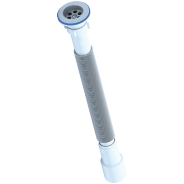 Сифон для умывальника гофрированный нерж/сетка 1 1/2"x40/50 с выпуском G116 АНИ Пласт