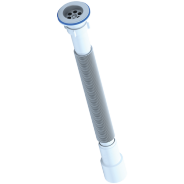 Сифон для умывальника гофрированный нерж/сетка 1 1/4"x40/50 выпуск с гофрой G216 АНИ Пласт