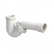 Сифон АНИ для биде 1 1/4"х32 с нерж. выпуском (BD1000)