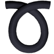 Шланг гофрированный черный (40мм)