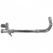 Кран смывной КРС-20 с металл. трубой с вентелем (Тула)