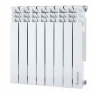 Радиатор алюминиевый REMSAN Professional 500 8 секции (боковое подключение)