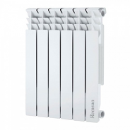 Радиатор алюминиевый REMSAN Professional 500 6 секции (боковое подключение)