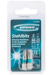 Набор бит РН2х50, сталь S2 GROSS 11357
