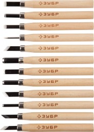 ЗУБР 12шт, У8А, резцы фигурные