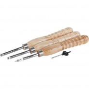 ЗУБР Экперт набор токарных резцов по дереву, 3шт, твердосплав