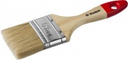ЗУБР 63 мм, 2,5", щетина натуральная светлая, деревянная ручка, кисть плоская УНИВЕРСАЛ-ЭКСПЕРТ