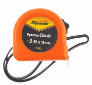 Рулетка "SPARTA " 3м х 16мм, ручная фиксация, Classic