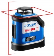 ЗУБР КРЕСТ 360 нивелир лазерный 360°, 20м/70м (с приемником), точн. +/-0,3 мм/м