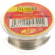 Припой Sn 60% pb 40% 100гр СВЕТОЗАР SV-55323-100