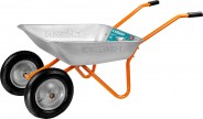 СИБИН СТ-21 тачка садовая двухколесная, 65 л / 100 кг, пневматические колеса