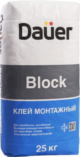 Монтажный клей Dauer Block 25 кг