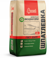 Шпатлевка Цементная Фасадная серая Старатели 20 кг