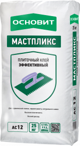 Мастпликс AC12 W клей эффективный для керамической плитки и керамогранита