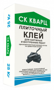 Клей плиточный для наружных работ СК Кварц 50 кг