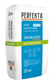 Клей плиточный беспыльный эластичный Экофлекс C2TE S1, 25 кг